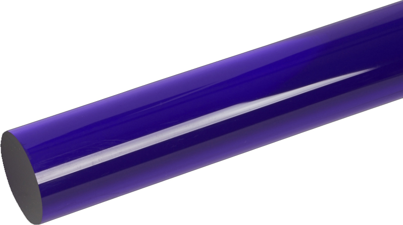 1/2IN EXT PURPLE ACRYLIC ROD - Extruded Acrylic Rod